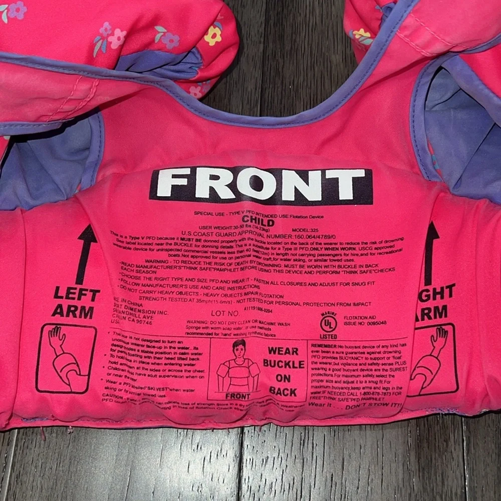 Girls unicorn arm/chest flotation device - Picture 9 of 12